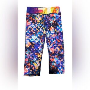 Trina Turk Multi-color capri leggings - size Medium, good condition.
